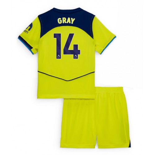 Tottenham Hotspur Archie Gray #14 Replica Third Stadium Kit for Kids 2025-26 Short Sleeve (+ pants)